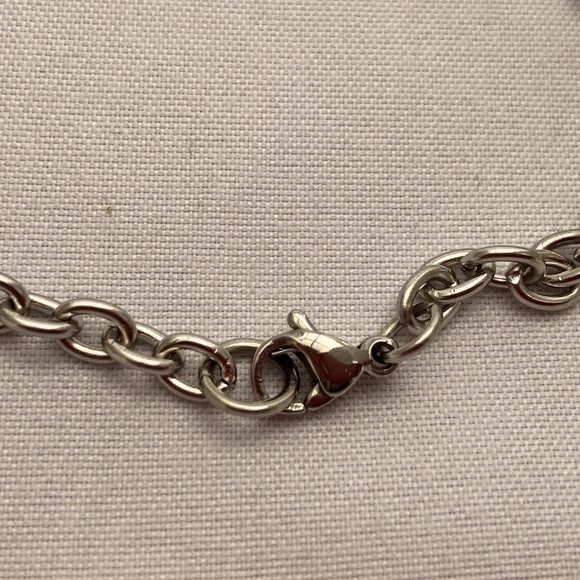 STAINLESS Steel Necklace With Cross Pendant - Picture 6 of 10